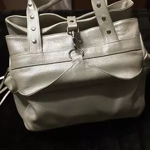 Botkier New York Champagne Iconic Trigger Satchel Handbag Purse - Picture 1 of 8