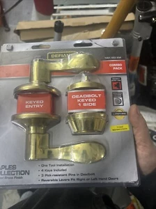 Defiant Combo Pack Door Knobs Keyed Entry 10630 Brand New & Sealed - Picture 1 of 1
