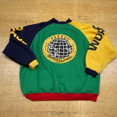 AS IS Vtg 90s Reebok Sport International Cross Colors Style Colorblock Jacket XL - Image 1 of 4