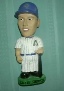 2001 MLB ARIZONA DIAMONDBACKS CRAIG COUNSELL BOBBLE HEAD' VG -spedizione gratuita - Foto 1 di 3