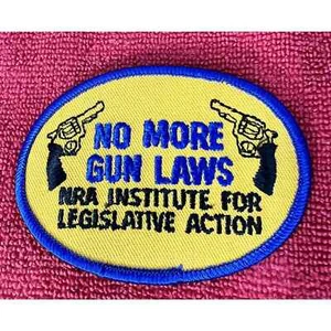 🔥 Vintage NEW NRA No More Gun Laws Protect 2nd Ammendment Shooting Pistol Patch - Picture 1 of 3