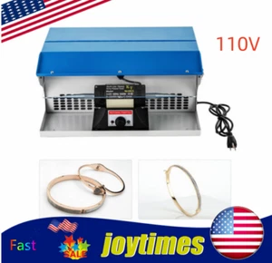 110 V Poliermaschine Staubsammler Tischplatte Schmuck Polierer mit Licht - Bild 1 von 13