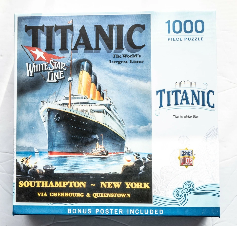 MasterPieces Titanic White Star Line 1000 Piece Jigsaw Puzzle