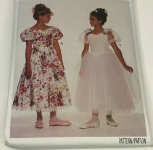 Butterick Sewing Pattern 6603 Flower Girl Party Dress Easter First Communion  UC