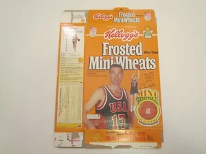 Empty Cereal Box 1992 KELLOGG'S Frosted Mini-Wheats CHRIS MULLIN [Z201j7] - Picture 1 of 2