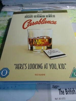 Casablanca Blu Ray WB Iconic Film 1942 & Slip Humphrey Bogart, Ingrid Bergman BN - Image 1 of 4