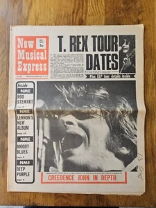 NME New Musical Express September 11th 1971 Marc Bolan T.Rex Tour Dates - Imagen 1 de 3