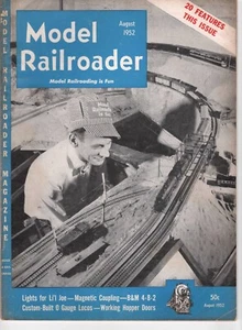 Vintage Model Railroader Magazine August, 1952 ~ 2-1 - Picture 1 of 1