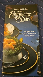 Vintage 1980 BENSON & HEDGES AMERICAN RESTAURANTS Cookbook Recipes Cook Book - Picture 1 of 7