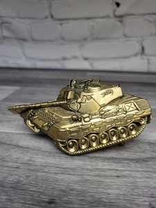 Vintage 1978 BBB Solid Brass Baron Tank Army Belt Belt Buckle Taiwan 6070 - Picture 1 of 4