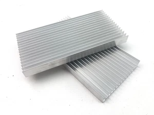 2 Stück 200 x 100 x 18 mm großer Aluminium Kühlkörper Kühler für LED-Kühlung - Bild 1 von 6