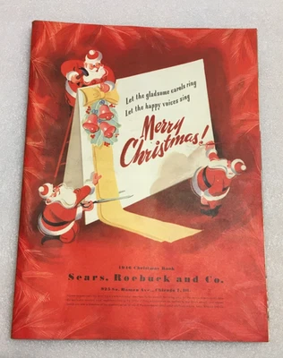 1946 Sears Roebuck Christmas Catalog Toys Dolls Bikes Games Perfume Wish List - Image 1 of 4