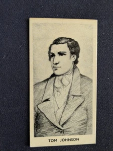 1938 Cartledge Famous Prize Fighter Card # 3 Tom Johnson HOF (EX) - Picture 1 of 3