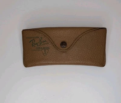 Vtg Ray-Ban Bausch & Lomb Brown Leather Sunglasses CASE ONLY Super Rare EUC - Image 1 of 4