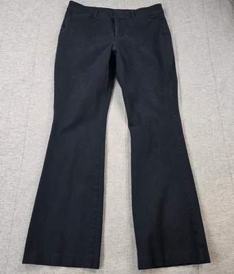 Pantalones negros Old Navy para mujer tiro alto Pixie acampanados secretos bolsillos lisos talla 10 Foto 1 de 4