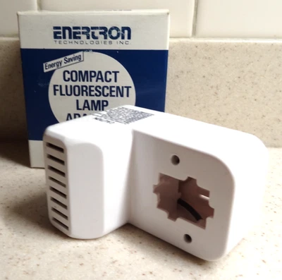 New Enertron USA Made Compact Fluorescent Lamp Adapter - Image 1 of 4
