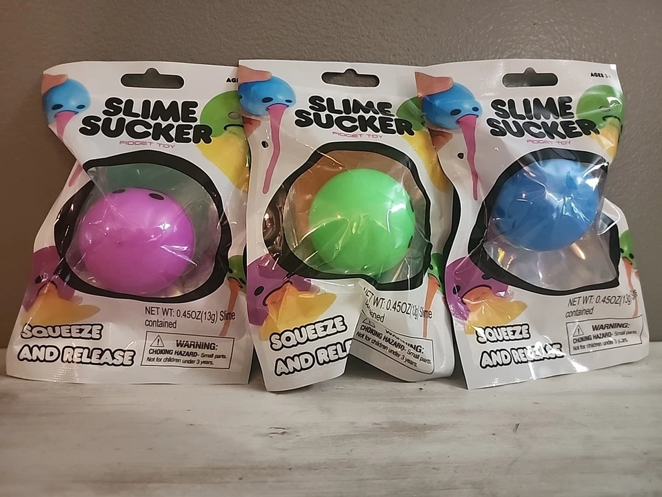 Succionador de limo nuevo. Verde, rosa y azul. Foto 1 de 1