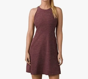 PrAna $99 Women's Sleeveless Racerback Kimble Mini Dress size large NEW - Picture 1 of 6