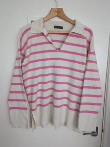 M&S Lightweight Slit Sleeve Jumper Womens Medium - Picture 1 of 7