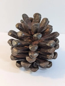 Rustic Gold Metallic Pinecone Candle Holder Fall Winter Table Decor Accent - Picture 1 of 5