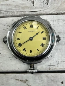 Works Waltham Antique Vintage Car Dash Clock Limo? Time Piece Runs Winds AS-IS - Picture 1 of 24