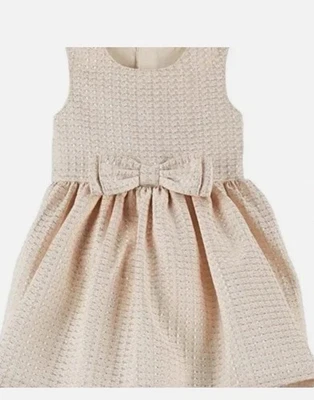 Carter's Jacquard Cream Gold Holiday Dress *NEW WITH TAGS* Sz 3 Months $40 - Image 1 of 4