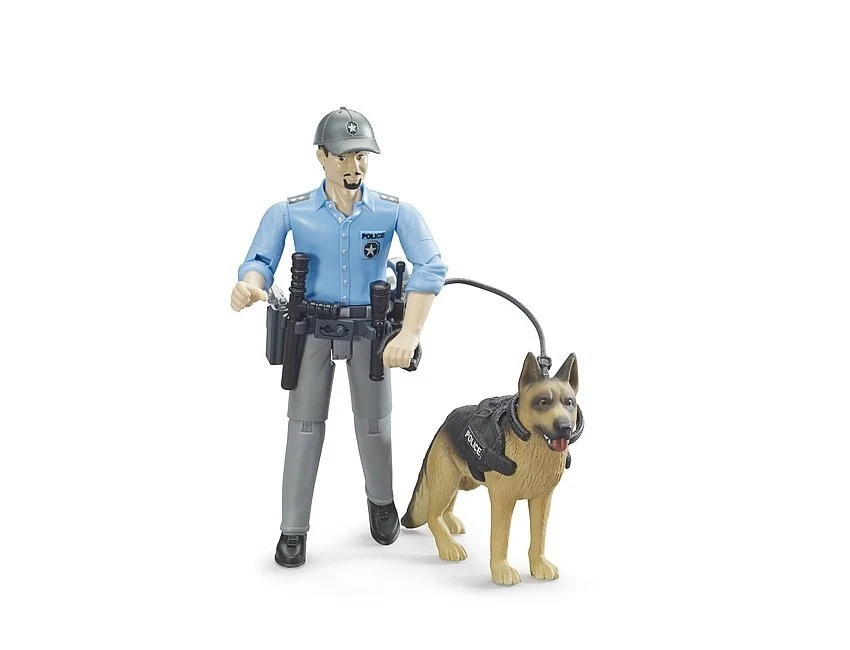 BRUDER SPIELWAREN GMBH & CO. KG BRUDER 62150 bworld Polizist mit Hund NEU OVP
