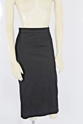 VALENTINO Black Wool Pencil Straight Midi Skirt Classic  Elegant  Fit Size 36 Foto 1 de 4