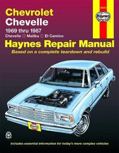 Chevrolet Chevelle, Malibu & El Camino (1969-1987) Haynes Repair Manual (USA): 1 - Foto 1 di 1