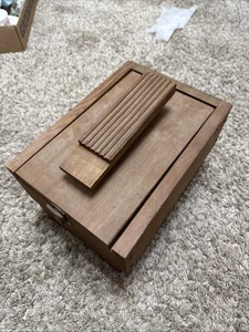 VINTAGE WOOD SHOE SHINE BOX - Picture 1 of 8