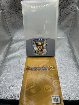 Mario Party 2 - Nintendo 64 (N64) Game Manual Clamshell Case Tested - Image 1 of 4