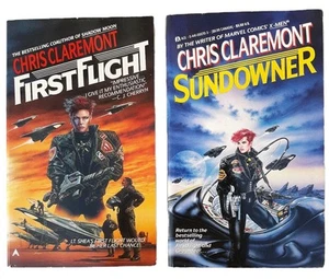 2 Vintage Paperback Science Fiction Chris Claremont FIRSTFLIGHT & SUNDOWNER  - Picture 1 of 14