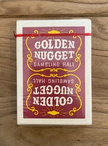 Vintage Golden Nugget Gambling Hall Red Playing Deck Complete Sealed Old Vegas - Picture 1 of 6