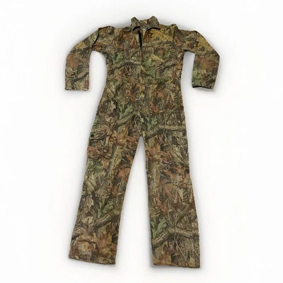 VTG Whitewater Outdoors Coveralls Mens 43x27 Realtree Camo Timber Hunting Work - Image 1 of 4