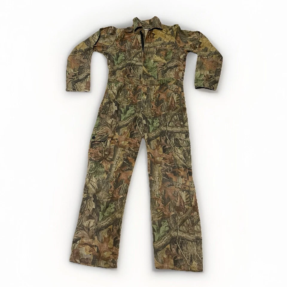 VTG Whitewater Outdoors Coveralls Mens 43x27 Realtree Camo Timber Hunting Work - Image 1 of 4