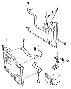 Genuine Mazda Expansion Tank N3A1-15-35XB - Picture 1 of 1