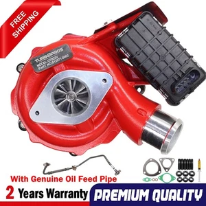 GEN1 High Flow Turbo Charger With Genuine Oil Feed Pipe For Mazda BT-50 3.2L - Picture 1 of 17