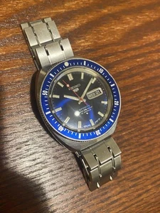 Reloj de buceo Seiko 5 Sports 6119 8121 mejorado plateado deportivo enviado desde Japón - Imagen 1 de 12