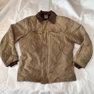 Vintage USA-made CARHARTT Double Front L/XL Duck Cotton Work Jacket - See Images - Imagen 1 de 24