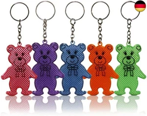 EDUPLAY 6er Reflektorbär Schlüsselanhänger - Bär 7 cm Reflektor - Schlüsselring - Bild 1 von 1