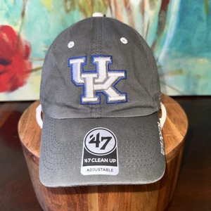 Kentucky Wildcats Hat Cap Adjustable Fit Blue/Gray 47 Brand UK - Picture 1 of 8