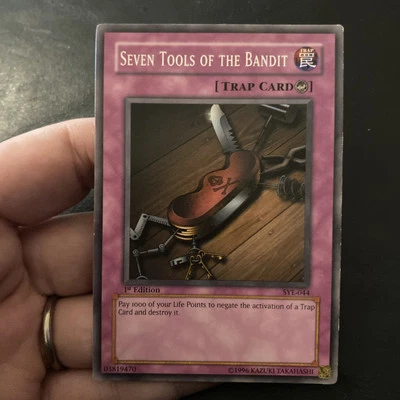 YUGIOH SEVEN TOOLS OF THE BANDIT 1st EDITION COMMON CARD (SYE-044) GREAT - Image 1 of 2
