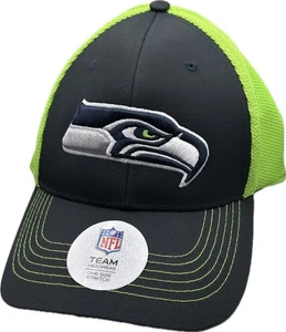 Seattle Seahawks NFL Team Headwear Blue/Green One Size Flexfit Hat - Size: OSFA - Picture 1 of 5