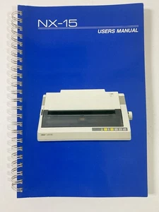 Vintage 1986 Star NX-15 Nadeldrucker Handbuch Buch Rarität + User's Guide NM - Bild 1 von 20