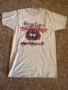 NOS Vtg Detroit Tigers 1984 T-Shirt World Champions Single Stitch Med USA Made - Picture 1 of 7