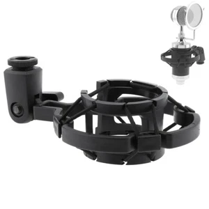 Microphone Shock Mount Plastic Mic Stand for Condenser Mic Clip Recording Studio - Picture 1 of 12