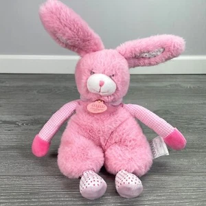 DouDou et Companie Paris Pink Bunny Rabbit Plush Stuffed Animal Floppy Lovey - Picture 1 of 12