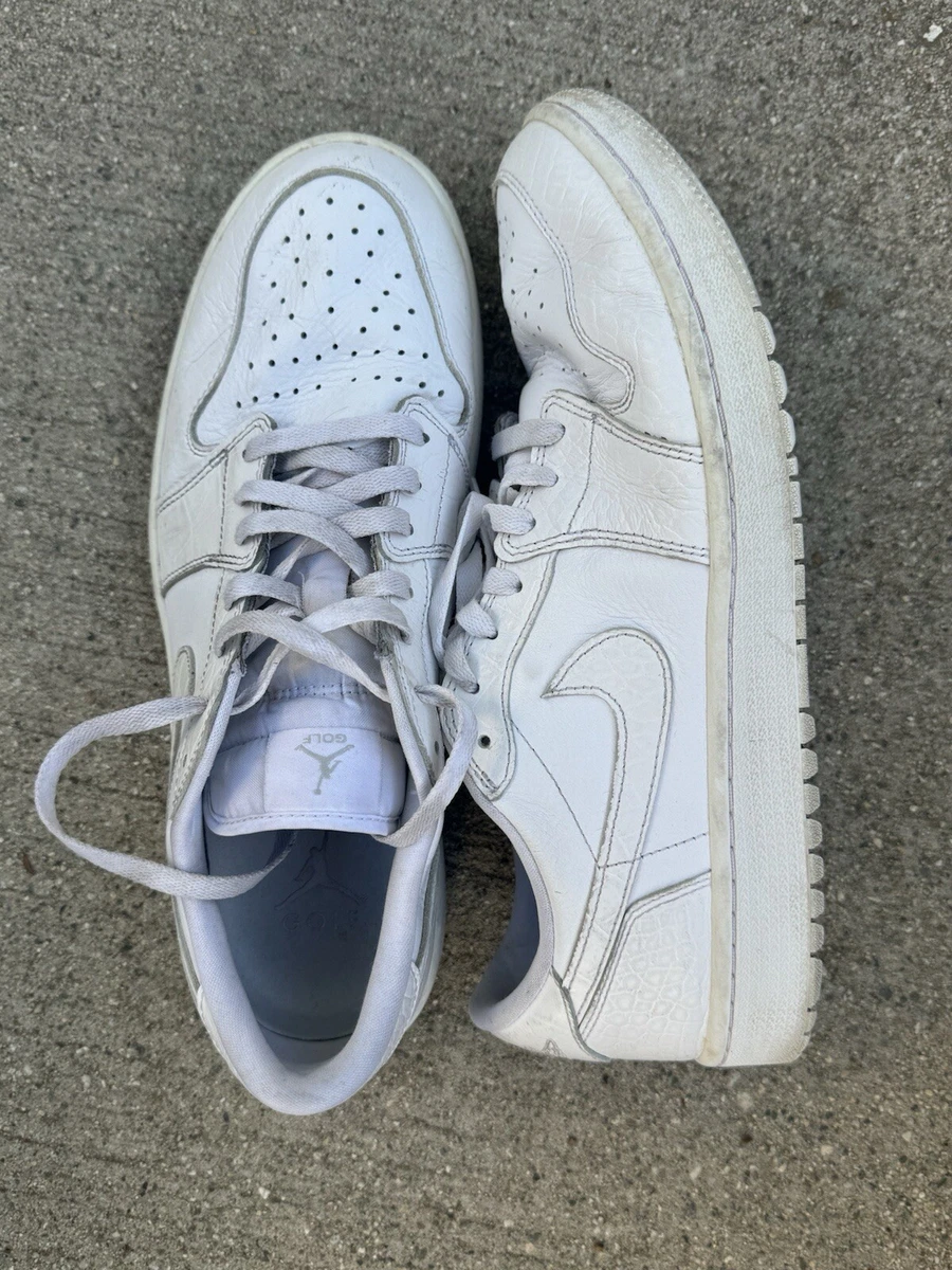 Jordan 1 Golf Low White Crocodile | eBay