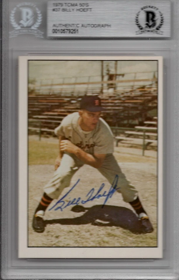 Billy Hoeft Signed 1979 TCMA - Beckett BAS - Image 1 of 1