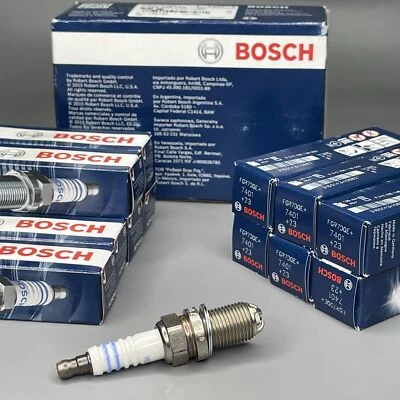 Bosch Nickel Spark Plug 7401 10PCS For AUDI A4 A6 S4 PEUGEOT 405 VW PASSAT VOLVO - Image 1 of 4